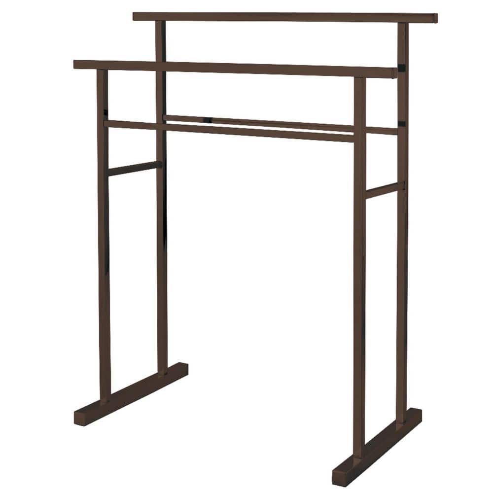 Kingston Brass Edenscape 2-Bar Freestanding Towel Rack in Oil Rubbed Bronze (1)
