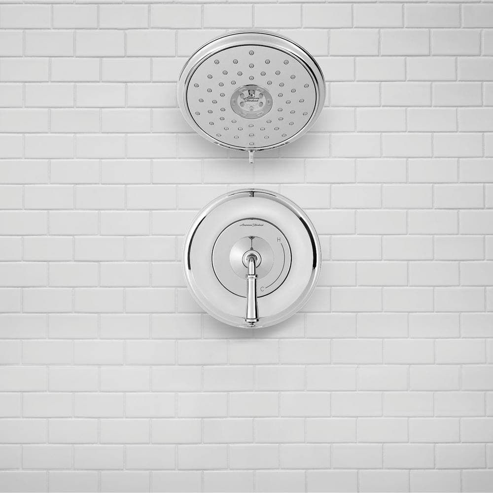American Standard Delancey 1-Handle Shower Faucet Trim Kit for Flash Rough-In Valves in Polished Chrome (Valve Not Included) (2)