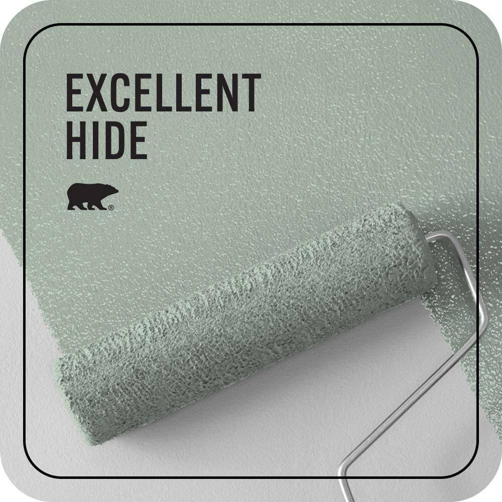 BEHR PREMIUM PLUS 1 gal. #MQ3-49 Jade Tinge Ceiling Flat Interior Paint & Primer (2)