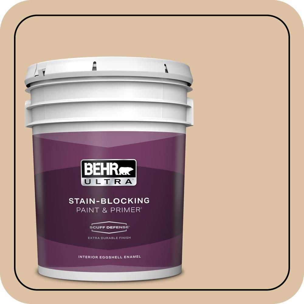 BEHR ULTRA 5 gal. #N280-3 Louvre Extra Durable Eggshell Enamel Interior Paint & Primer