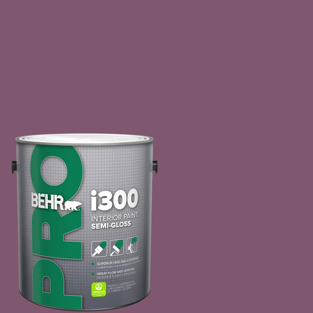 BEHR PRO 1 gal. #M110-7 Euphoric Magenta Semi-Gloss Interior Paint