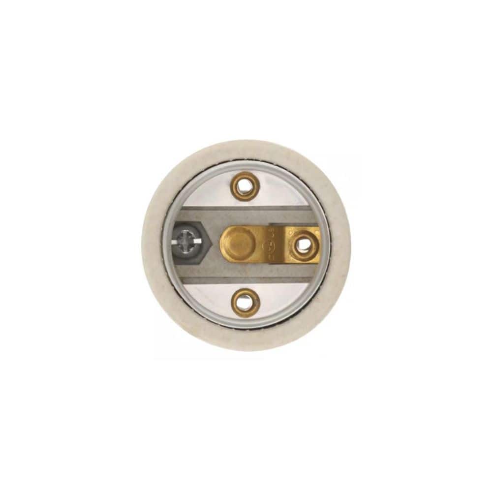 Bel Air Lighting 2-3/16 in. Porcelain Standard Base Fixture Socket with 1/4-IP Hickey Included (3)