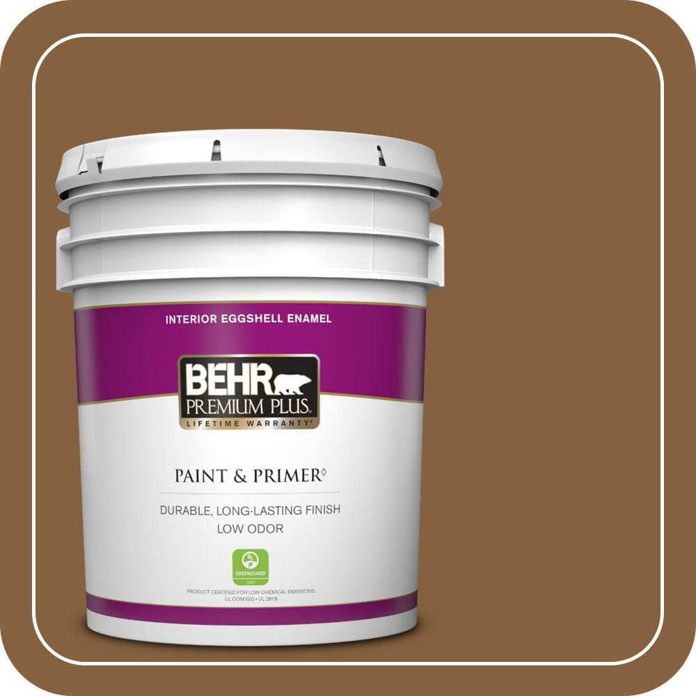 BEHR PREMIUM PLUS 5 gal. #PPU4-18 Spice Bazaar Eggshell Enamel Low Odor Interior Paint & Primer