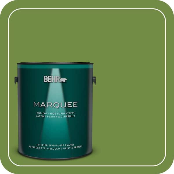 BEHR PREMIUM PLUS #420D-6 Thyme Green Enamel Low Odor & Primer (4)