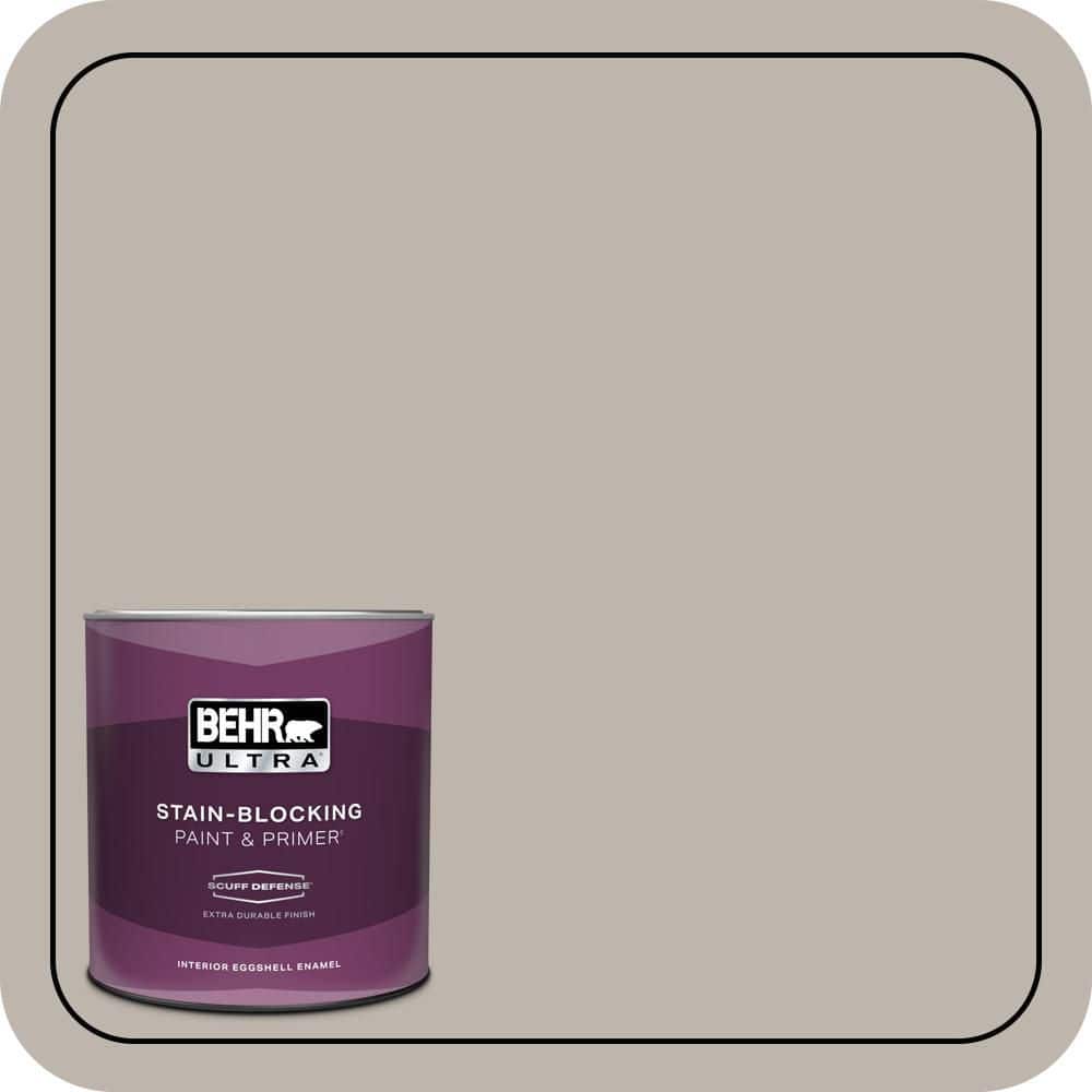 BEHR ULTRA 1 qt. #PPU18-12 Graceful Gray Extra Durable Eggshell Enamel Interior Paint & Primer