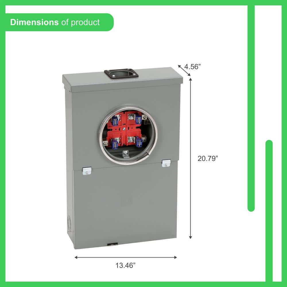 Square D Homeline 100 Amp 10-Space 20-Circuit Outdoor Ring-Type Overhead Main Breaker CSED (3)