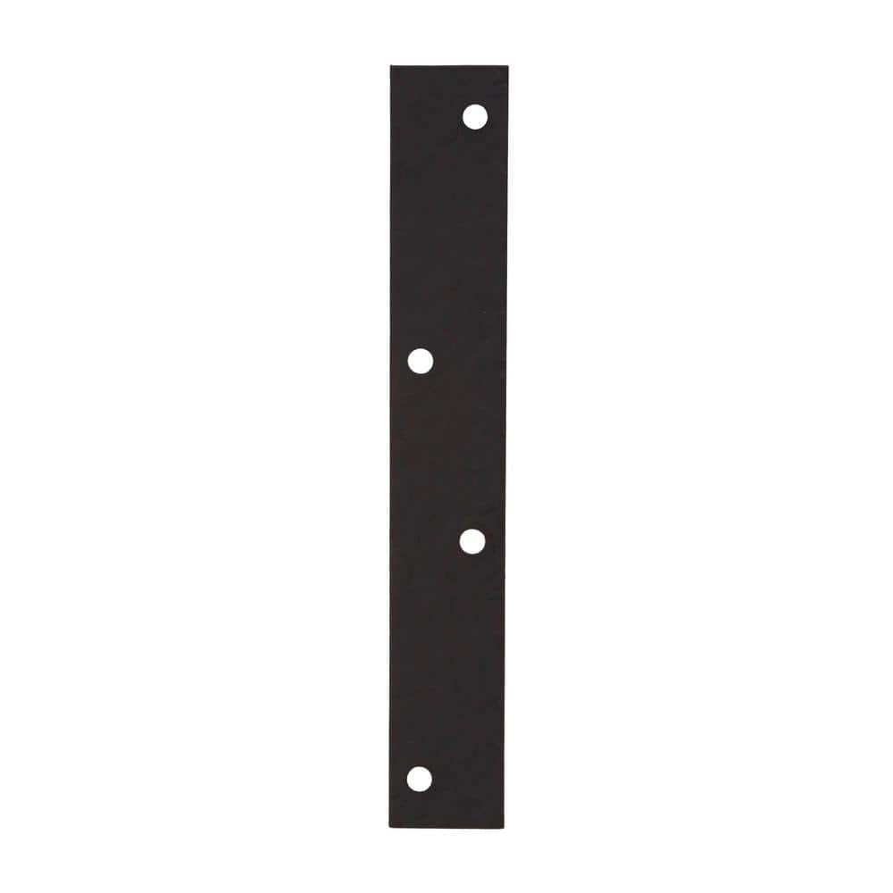 Everbilt (4-Pack) 8 in. Black Hammered Mending Plate