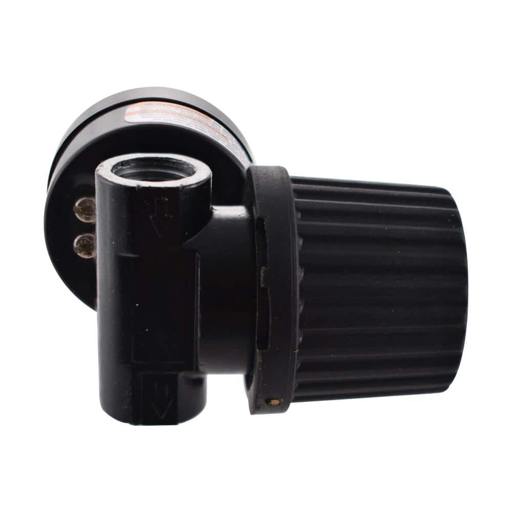 Husky 1/4 in. Black Air-Compressor Regulator with Gauge (4)