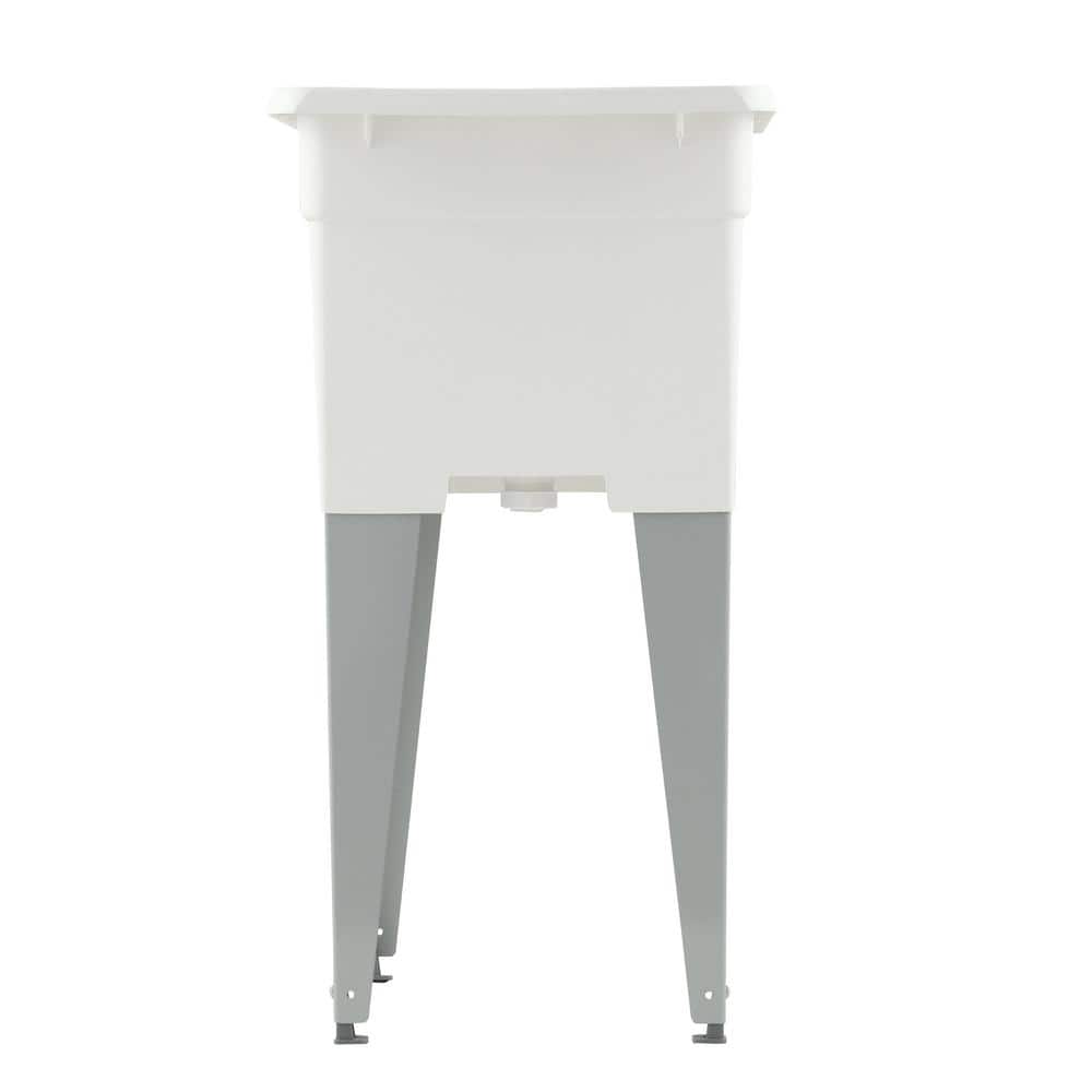 MUSTEE 18 in. x 24 in. Plastic Utilatub Single Laundry Tub in White (3)