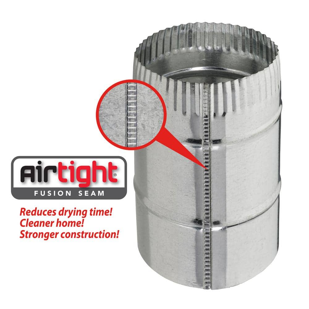 Unbranded 4 in. Airtight Aluminum Round-to-Crimped Oval Adapter Duct Connector (2)