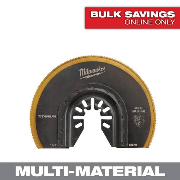Milwaukee 3-1/2 in. Titanium Segmented Bi-Metal Universal Fit Multi-Tool Oscillating Blade (1-Pack) (2)