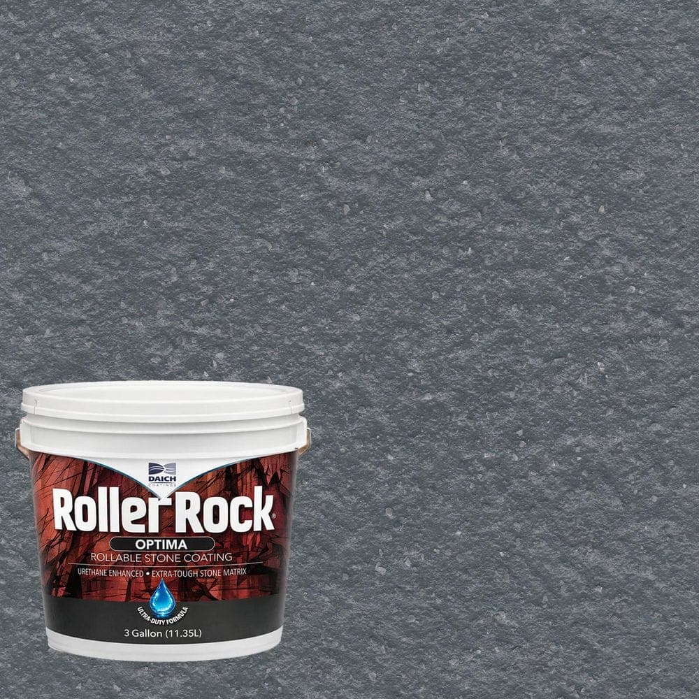 DAICH Roller rock OPTIMA 3 Gal. Magma Stone Satin Self-Priming Concrete Interior/Exterior Porch & Floor Paint (1)