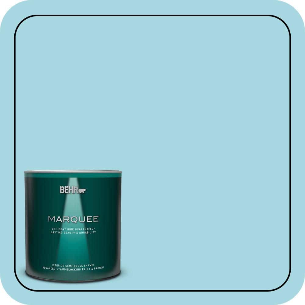 BEHR MARQUEE 1 qt. #530C-3 Winsome Hue Semi-Gloss Enamel Interior Paint & Primer