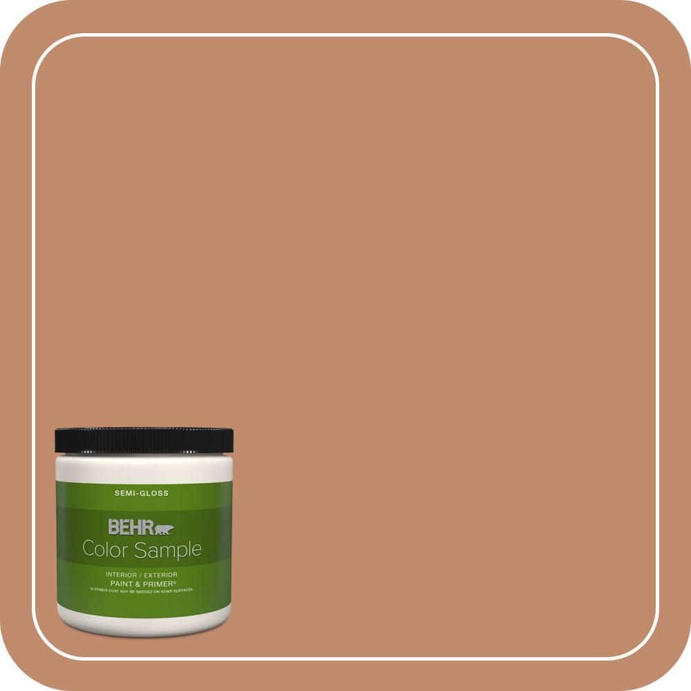 BEHR PREMIUM PLUS #240F-4 Tiny Fawn Interior/Exterior Paint & Primer Color Sample (1)