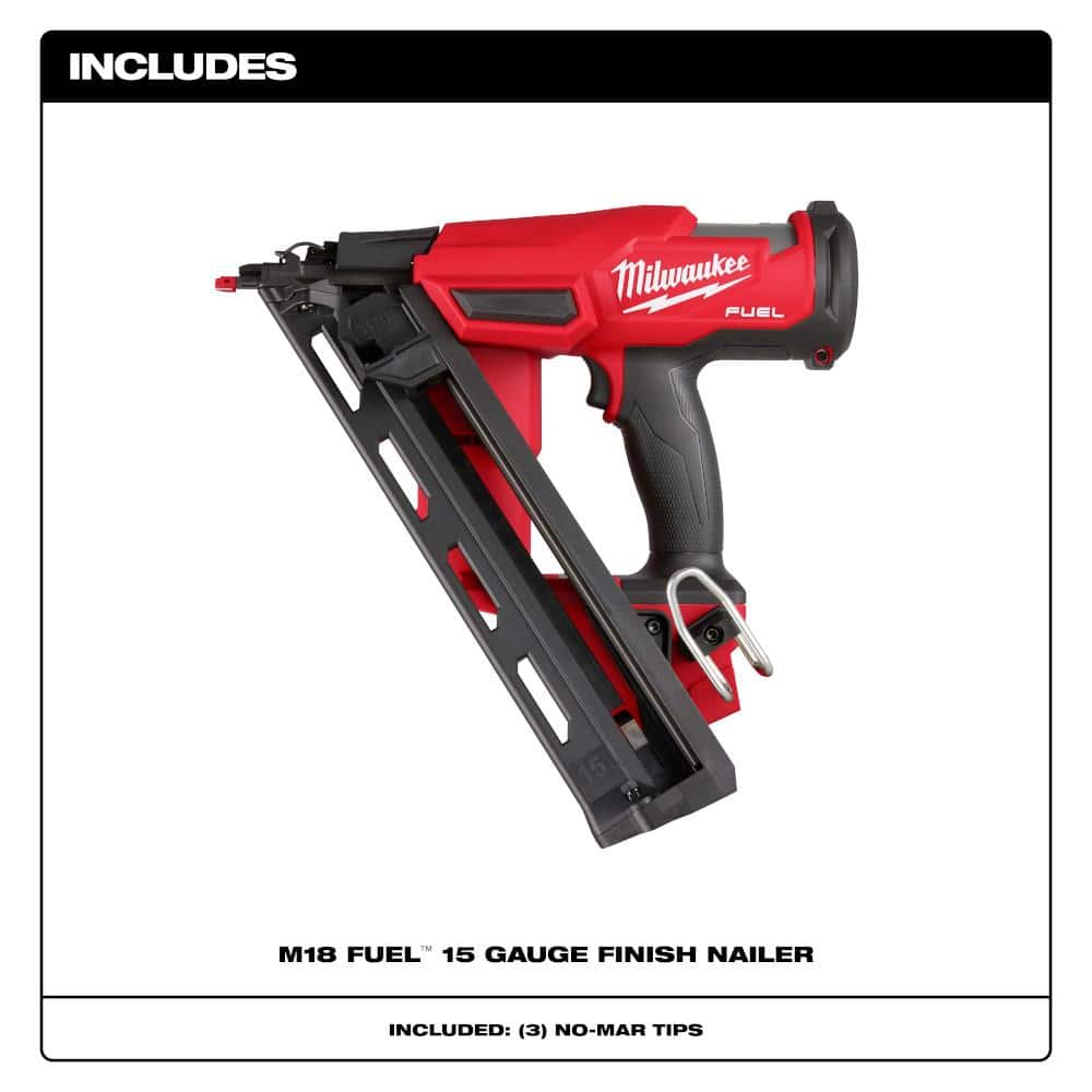 Milwaukee M FUEL Lithium-Ion Brushless Cordless Gen II Finish Nailer (Tool-Only) (2)
