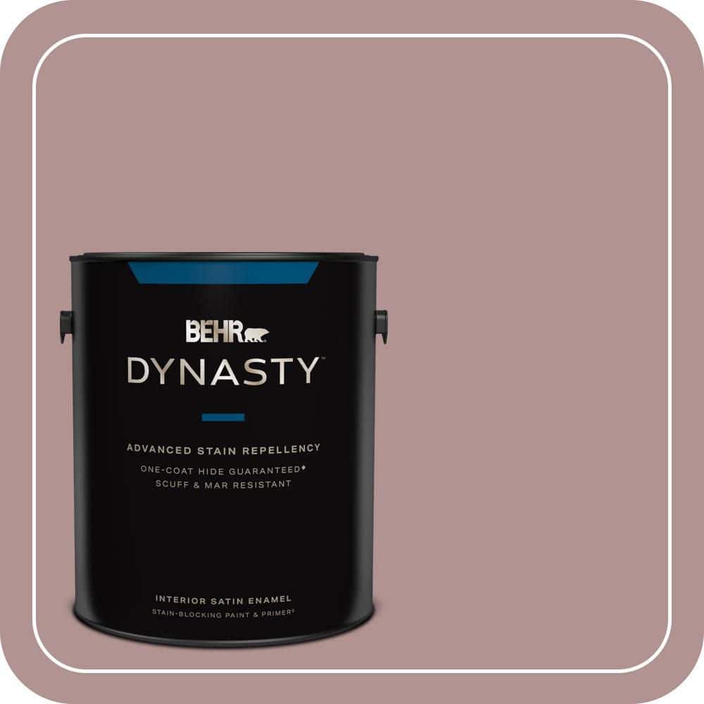 BEHR DYNASTY 1 gal. #MQ1-46 Antoinette One-Coat Hide Satin Enamel Interior Stain-Blocking Paint & Primer