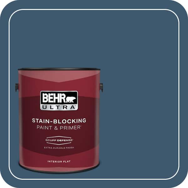 BEHR PREMIUM PLUS #BXC-24 Atlantic Tide Flat Interior/ & Primer Color Sample (4)