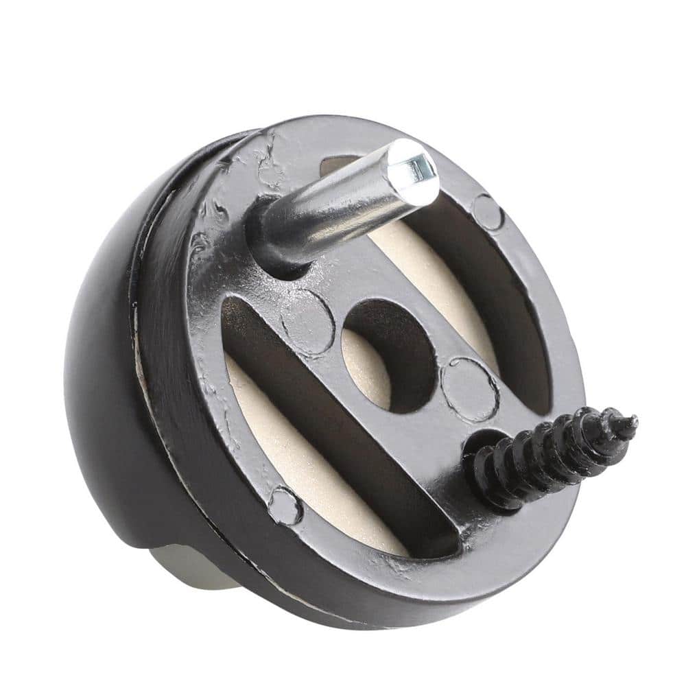 Everbilt Matte Black Adjustable Floor Door Stop (3)