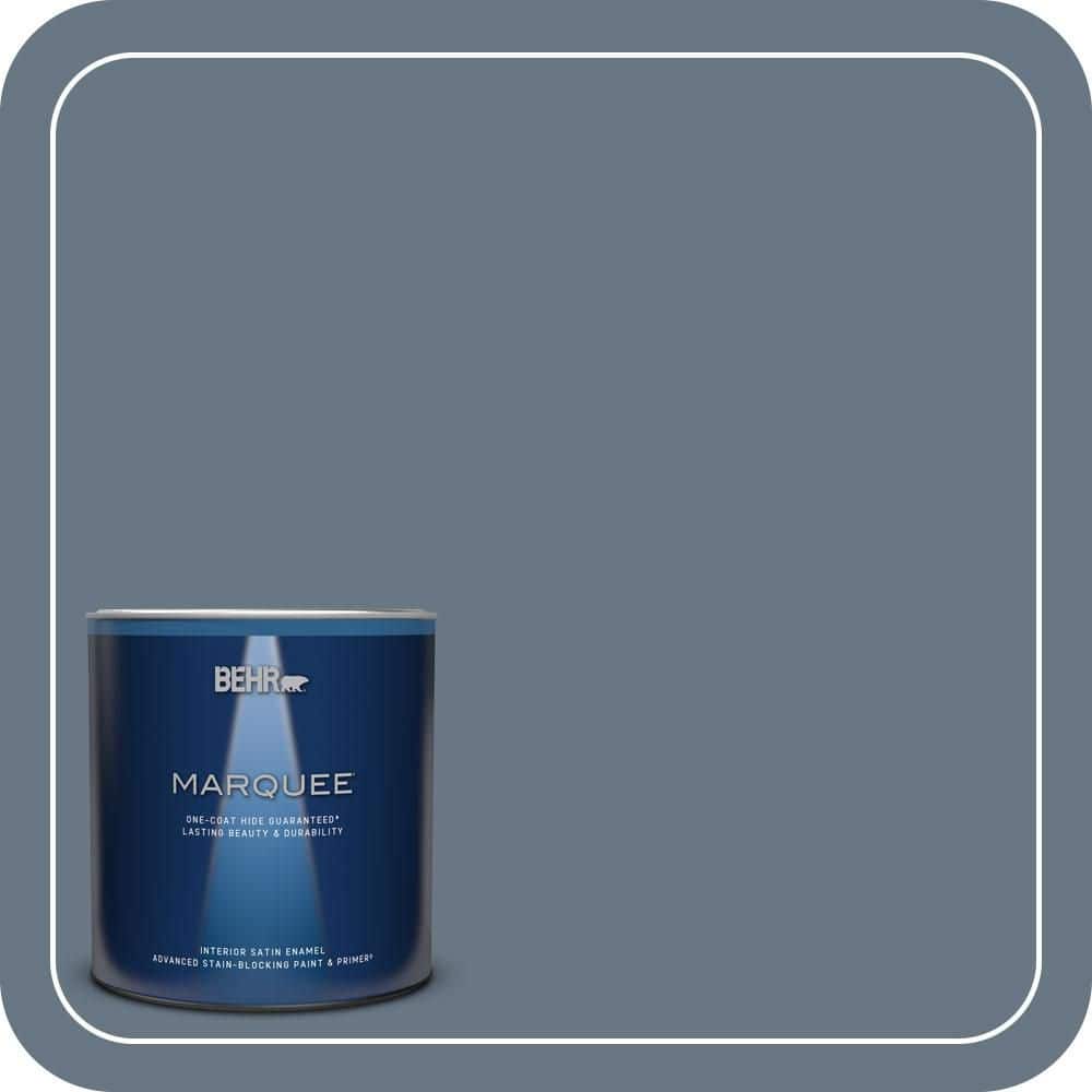 BEHR MARQUEE 1 qt. #MQ5-19 Hypnotic One-Coat Hide Satin Enamel Interior Paint & Primer