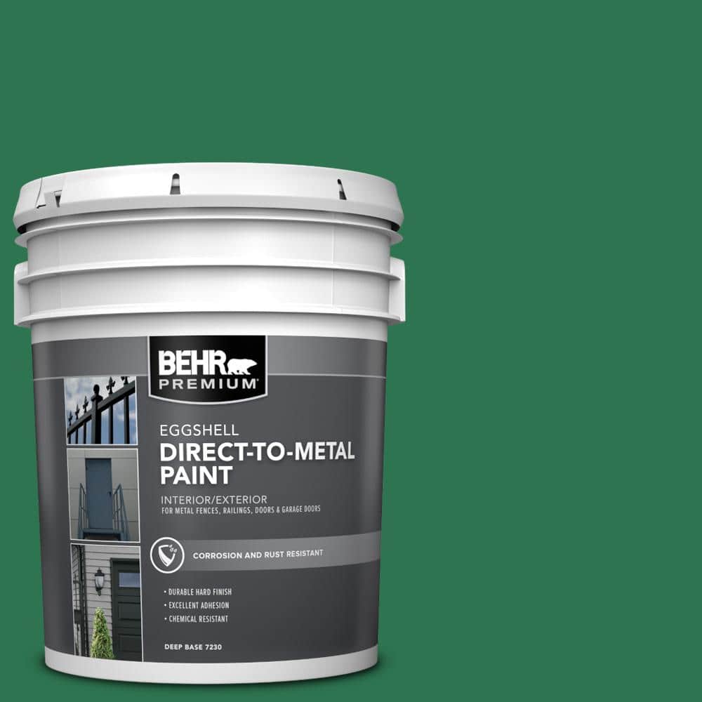 BEHR PREMIUM 5 gal. #P420-7 Crown Jewel Eggshell Direct to Metal Interior/Exterior Paint (1)