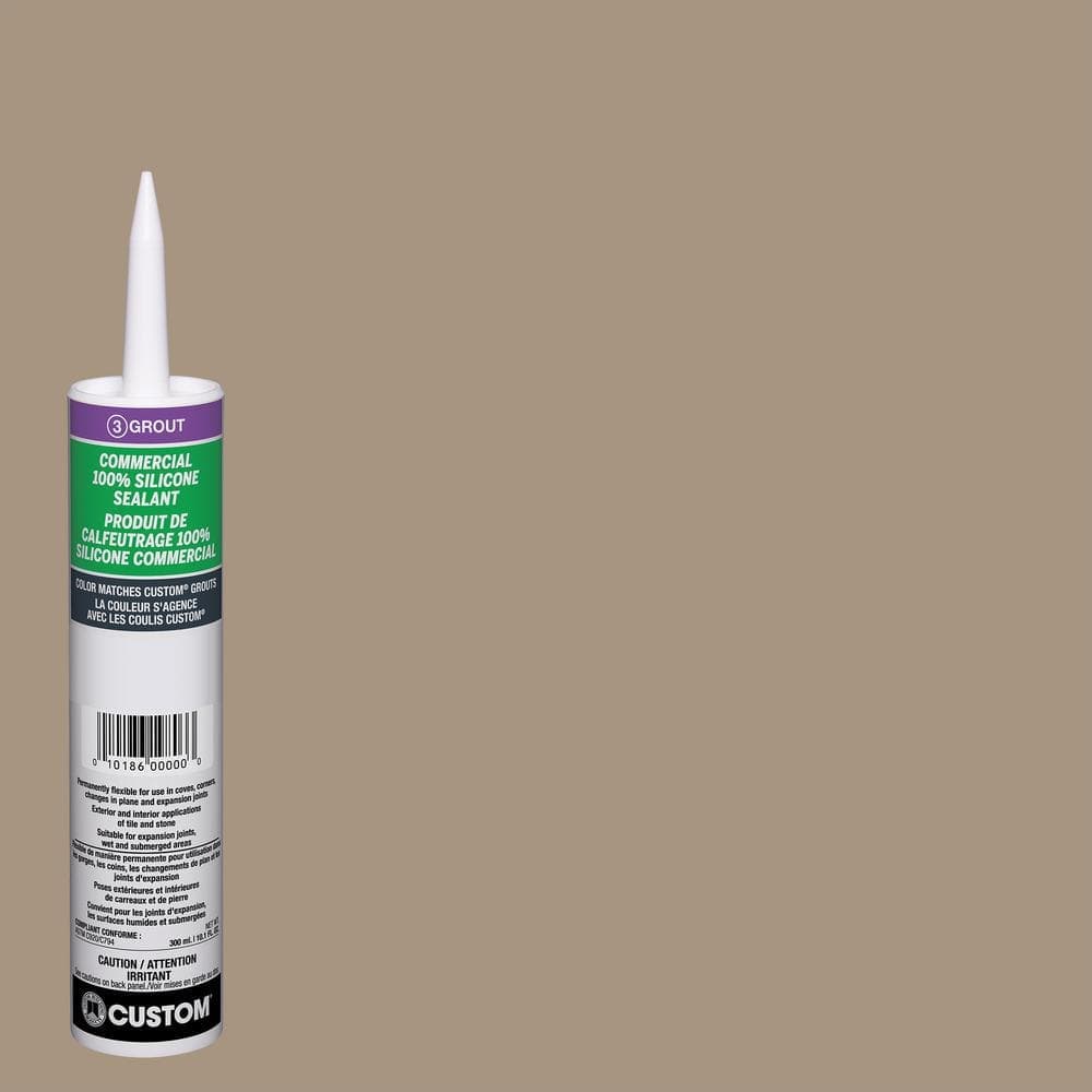 Custom Building Products Commercial #145 Light Smoke 10.1 oz. Silicone Caulk (2)