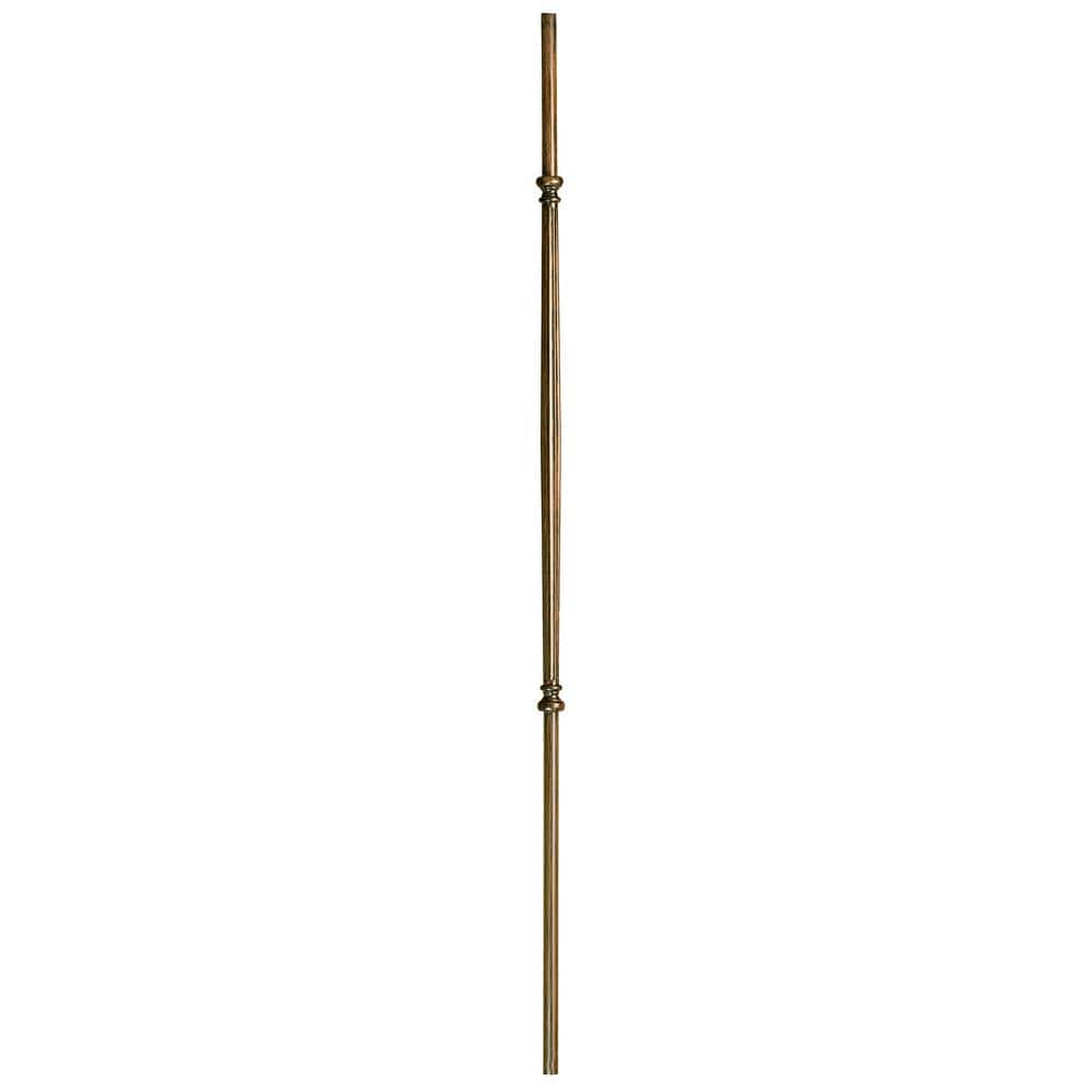 WM Coffman 44 in. x 5/8 in. Oil Rubbed Bronze Round Venetian Fluted Hollow Iron Baluster