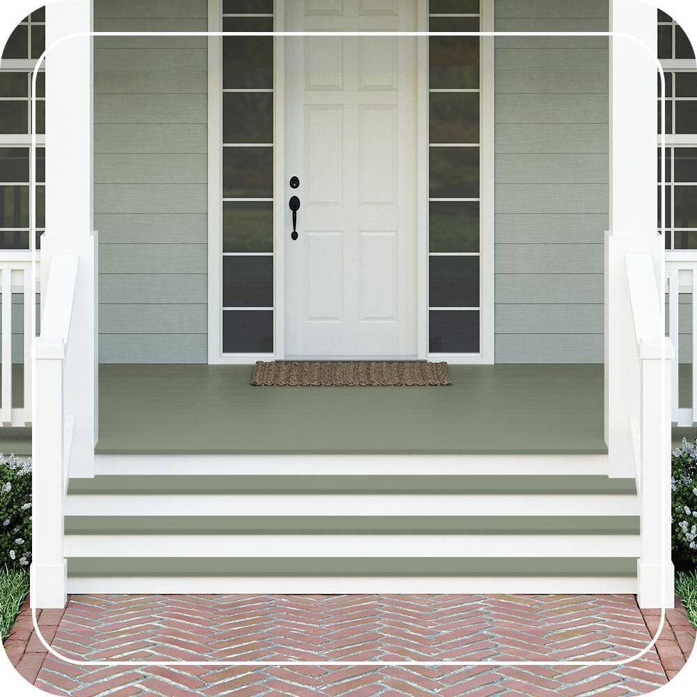 BEHR PREMIUM #PPU11-17 Textured Low-Lustre Enamel Interior/Exterior Porch and Patio Anti-Slip Floor Paint (2)
