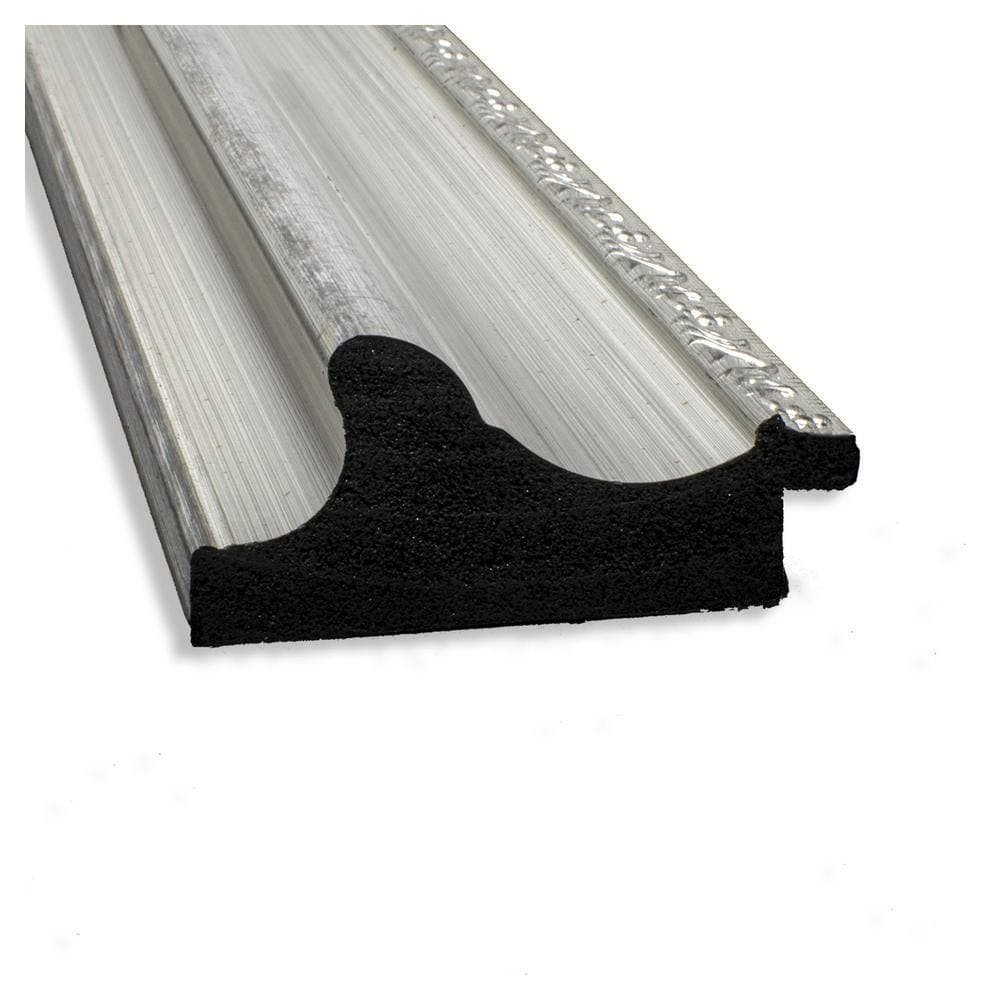 Amanti Art Mirror Makeover Parlor Silver 23.25 in. W x 31.25 in. H Bathroom Mirror Frame Border Kit-Fits a 22 x 30 Mirror (3)