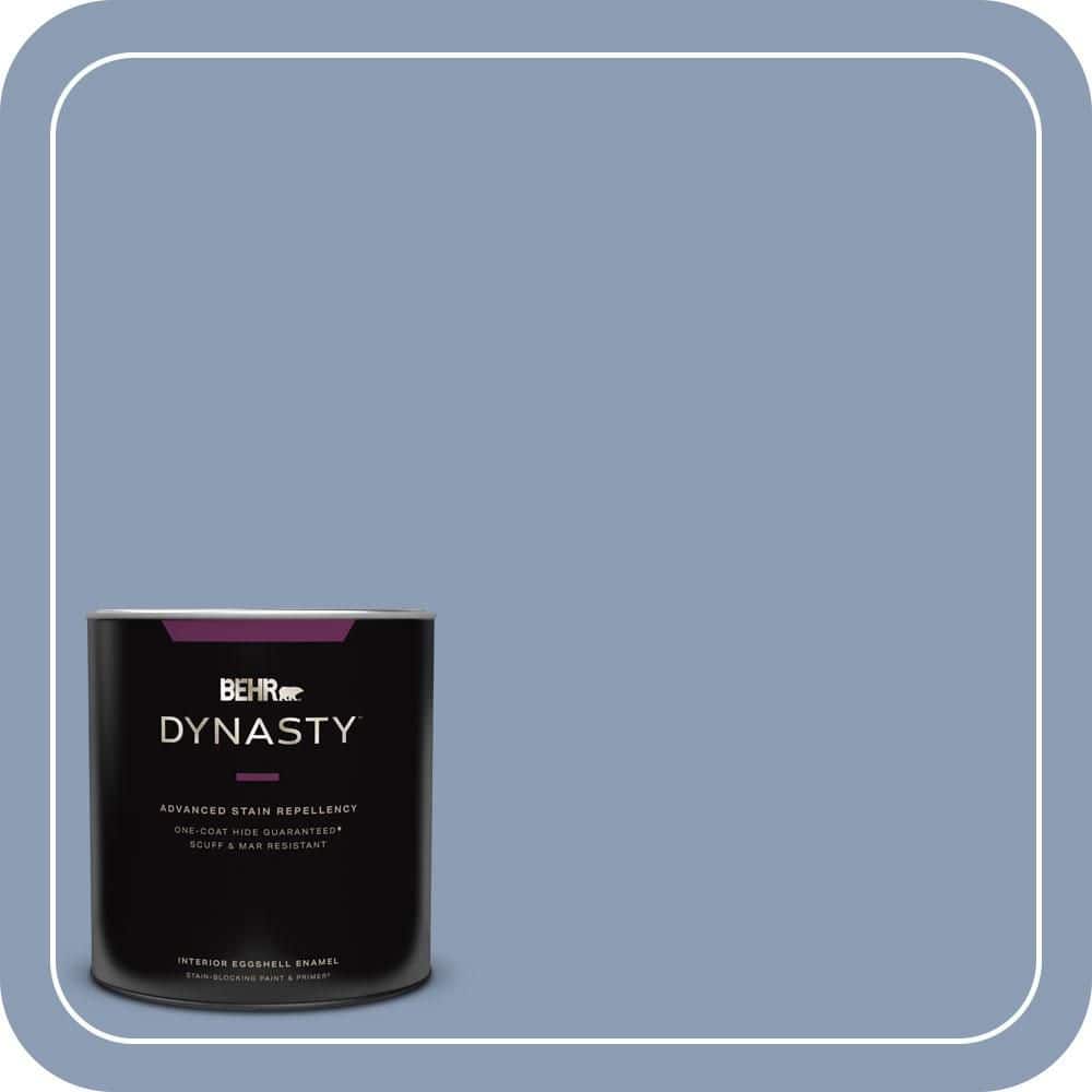 BEHR DYNASTY 1 qt. #PMD-72 Periwinkle Dusk Eggshell Enamel Interior Stain-Blocking Paint and Primer