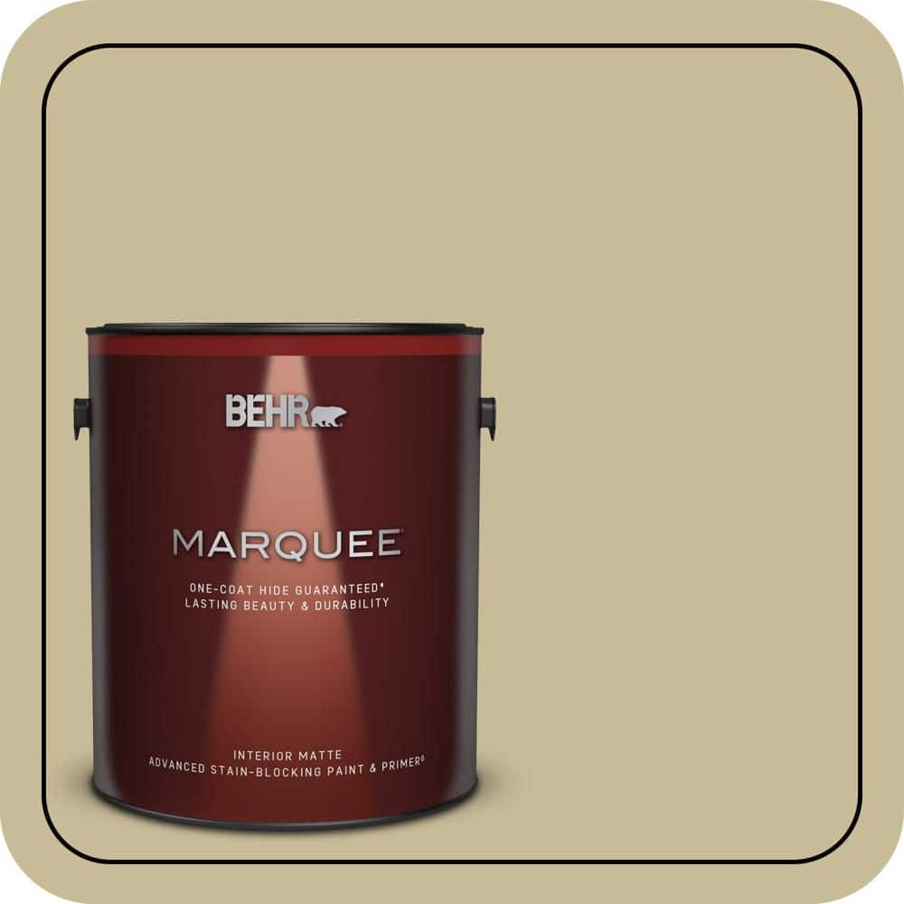BEHR MARQUEE 1 gal. #PPU8-09 Tea Bag Matte Interior Paint & Primer