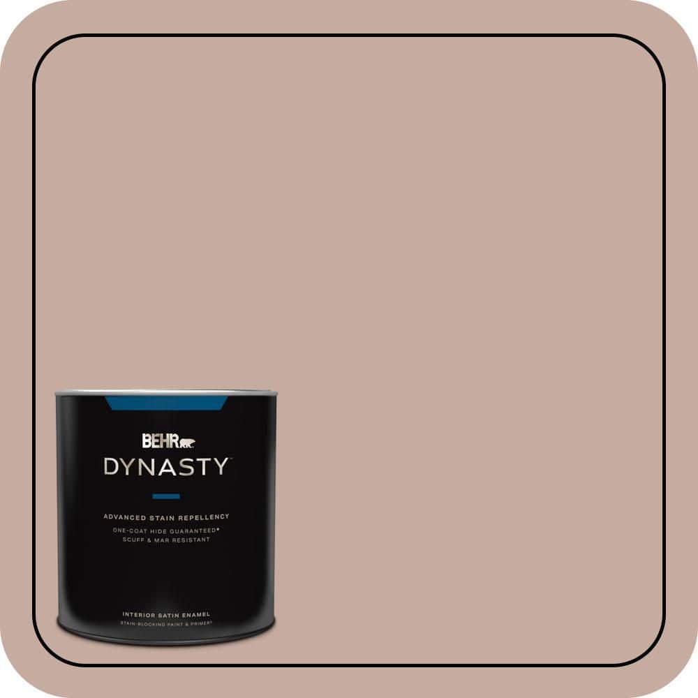BEHR DYNASTY 1 qt. #PMD-94 Floral Arrangement Satin Enamel Interior Stain-Blocking Paint and Primer