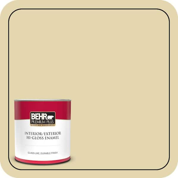 BEHR PREMIUM PLUS #M310-3 Champagne Cocktail Enamel Exterior Stain-Blocking Paint & Primer (2)