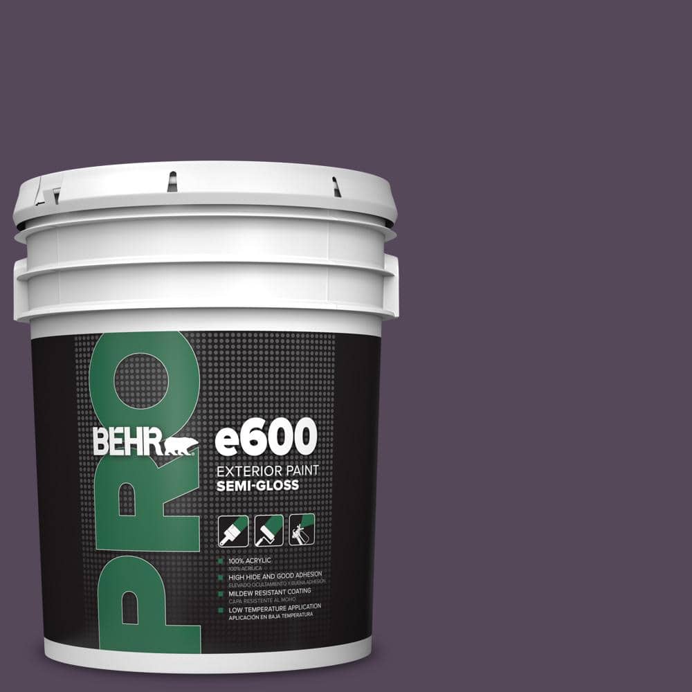 BEHR PRO 5 gal. #PPU17-01 Mata Hari Semi-Gloss Exterior Paint