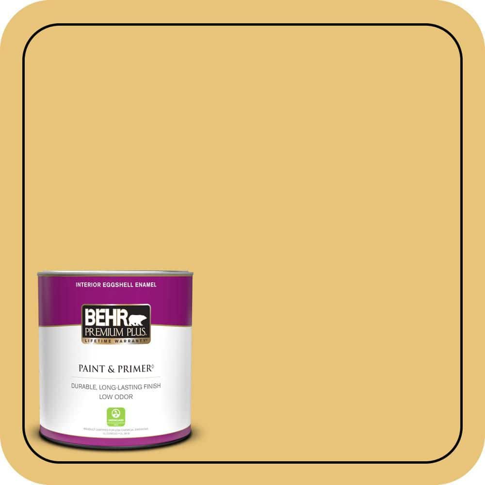 BEHR PREMIUM PLUS 1 qt. #MQ4-13A Celebration Eggshell Enamel Low Odor Interior Paint & Primer