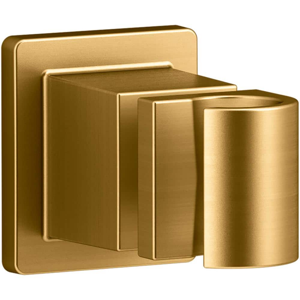 KOHLER Awaken Adjustable Wall Mount Bracket in Vibrant Brushed Moderne Brass (1)