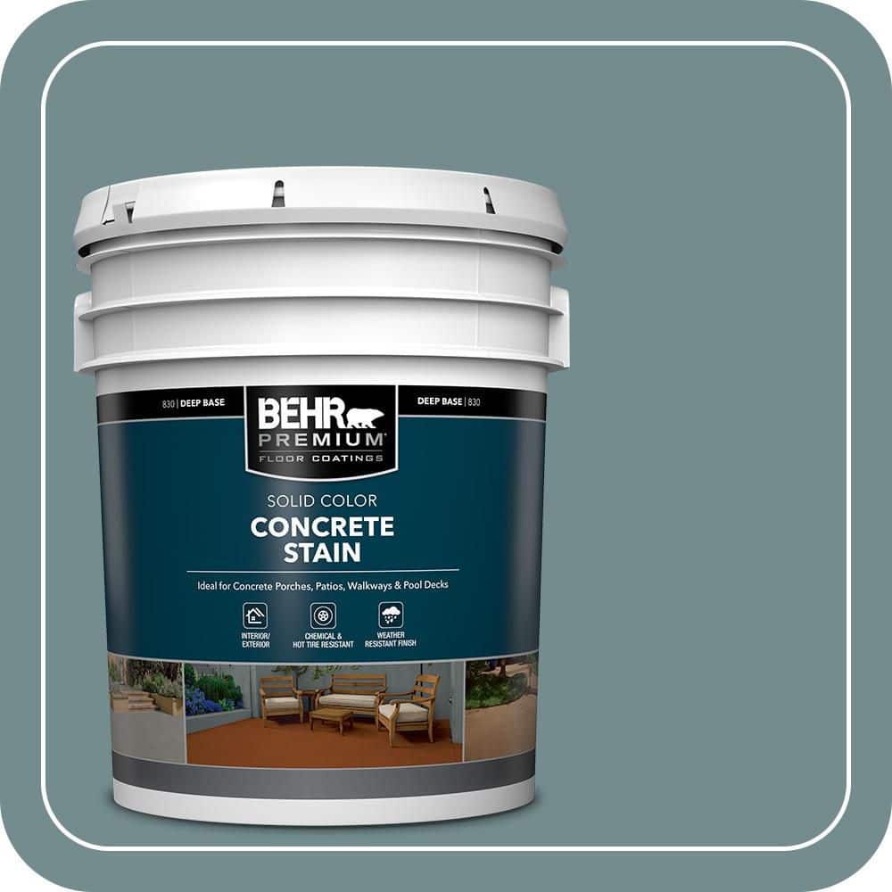 BEHR PREMIUM 5 gal. #PFC-53 Leisure Time Solid Color Flat Interior/Exterior Concrete Stain