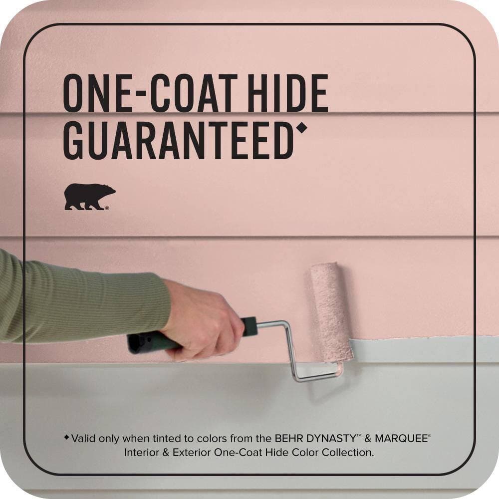 BEHR MARQUEE 1 gal. #T18-01 Positively Pink Flat Exterior Paint & Primer (3)