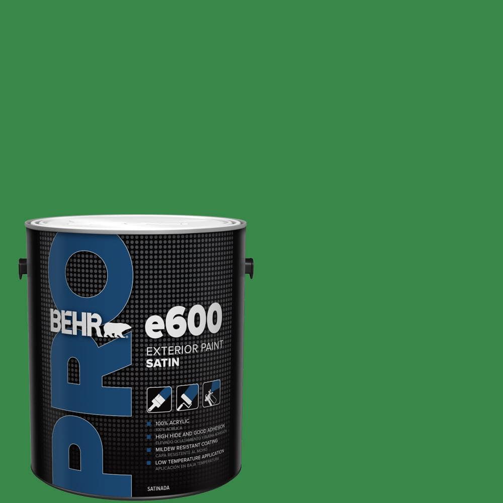 BEHR PRO 1 gal. #P400-7 Paradise of Greenery Satin Exterior Paint (2)
