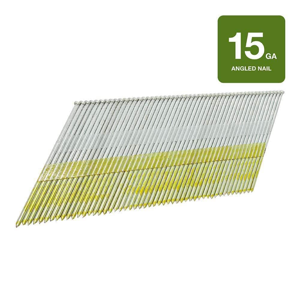 Grip-Rite 2 in. x 15-Gauge Electrogalvanized DA-Style Finish Nails 4000 per Box (2)