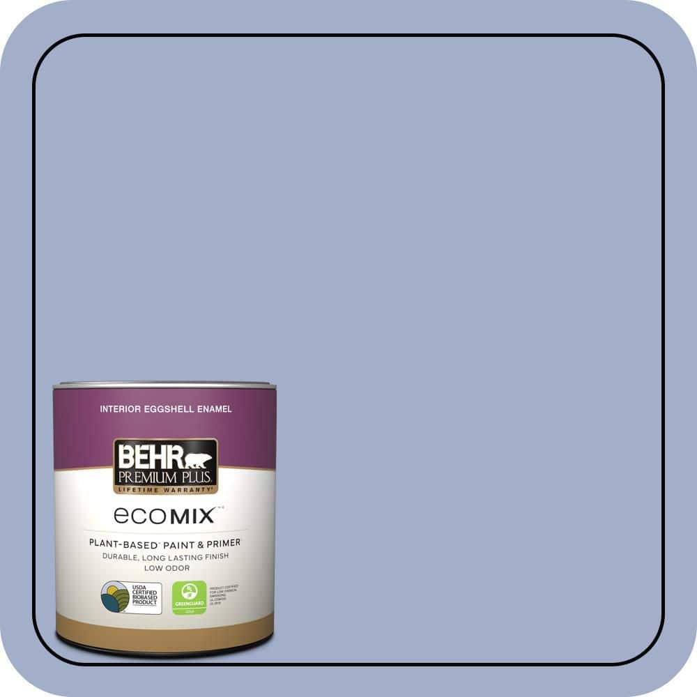 BEHR PREMIUM PLUS #610D-4 Bellflower Enamel EcoMix Plant-Based & Primer (1)