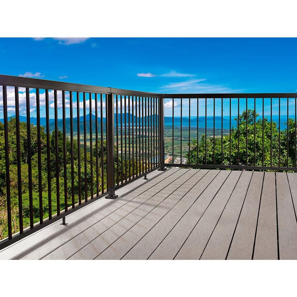 PEAK Aluminum Railing 4 ft. Black Aluminum Deck Railing Picket and Spacer Kit for 42 in. high system (2)