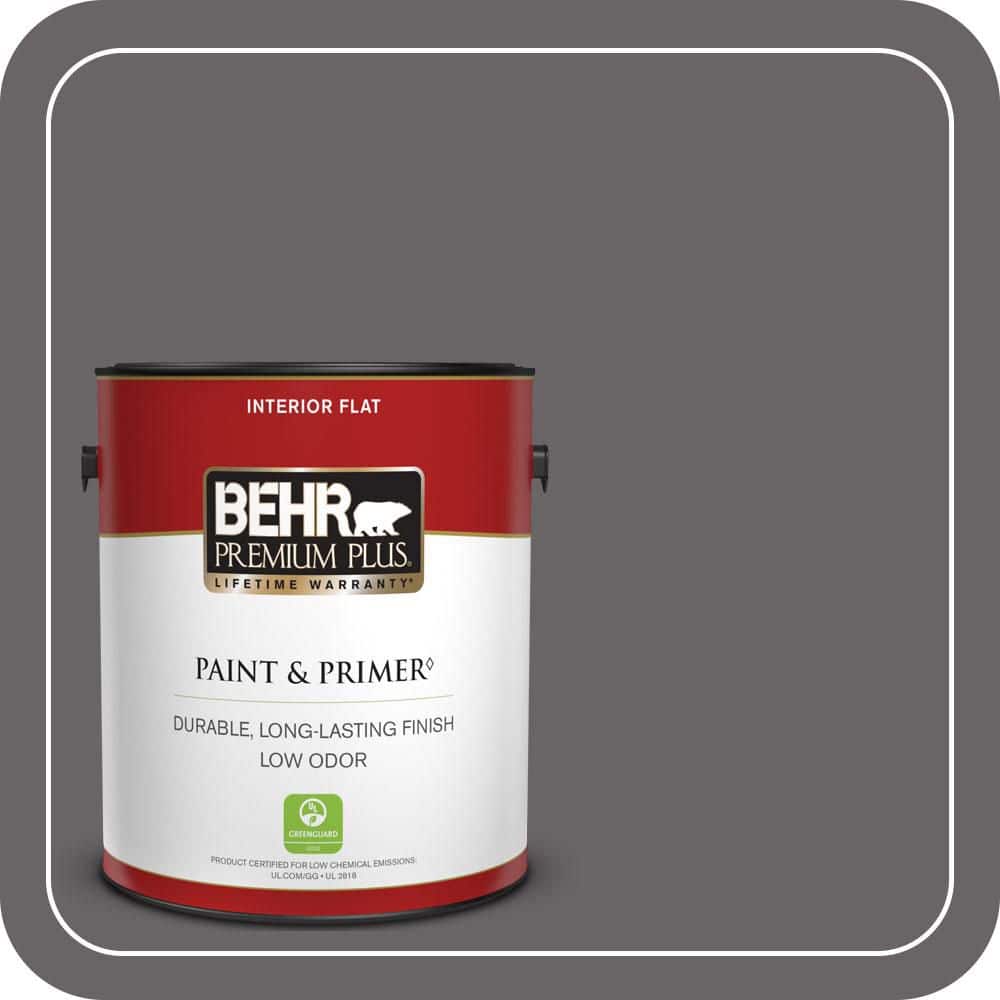 BEHR PREMIUM PLUS 1 gal. #PPU17-19 Arabian Veil Flat Low Odor Interior Paint & Primer