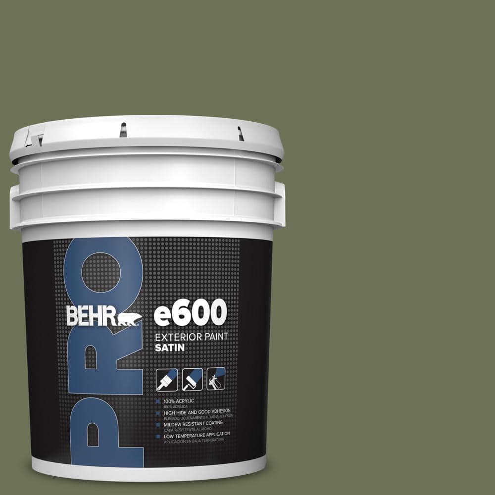 BEHR PRO 5 gal. #MQ6-53 Herb Cornucopia Satin Exterior Paint