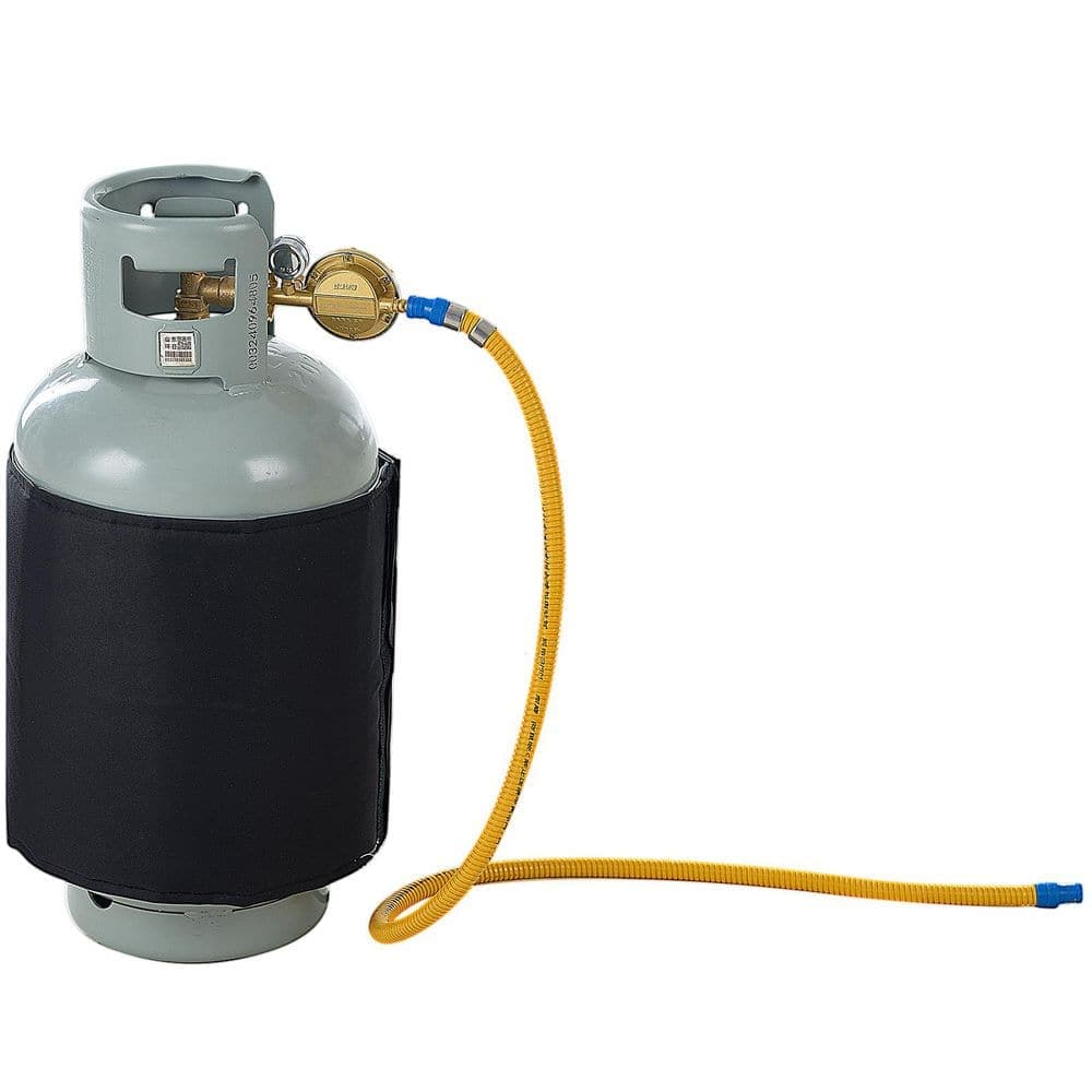 SKYSHALO Insulated Band Style Gas Cylinder Warmer, Fits 40 lbs. Gas Tanks 120 W, Fixed Internal Thermostat Max Temp 90 ℉