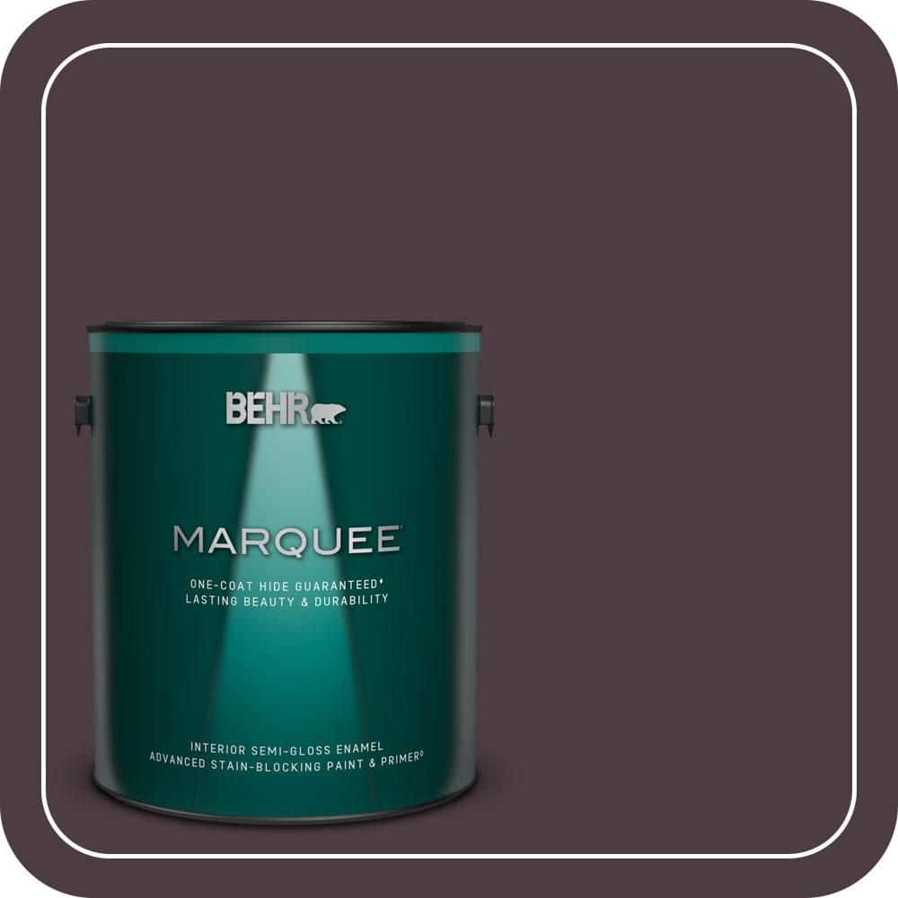 BEHR MARQUEE 1 gal. #T18-04 Nocturne Shade Semi-Gloss Enamel Interior Paint & Primer (1)