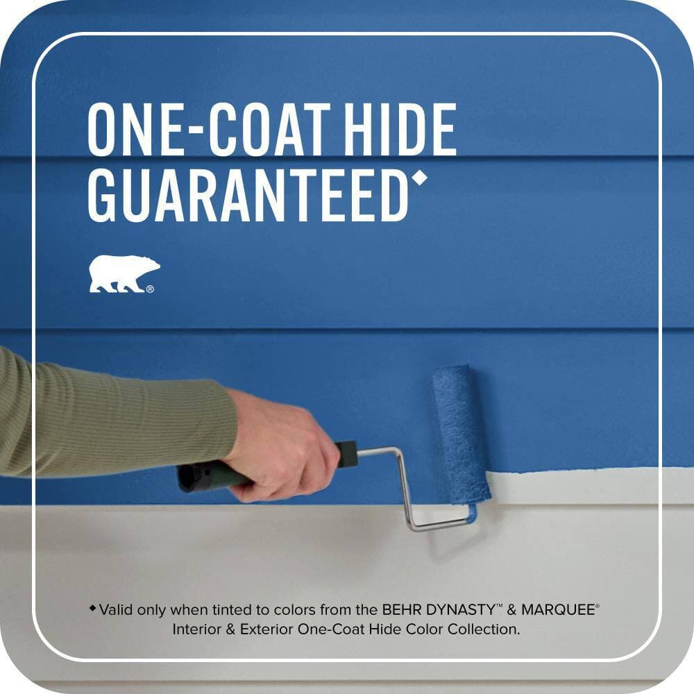 BEHR MARQUEE 1 qt. #P510-7 Beacon Blue Semi-Gloss Enamel Exterior Paint & Primer (3)