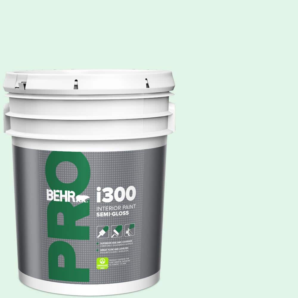 BEHR PRO 5 gal. #470A-1 Window Pane Semi-Gloss Interior Paint