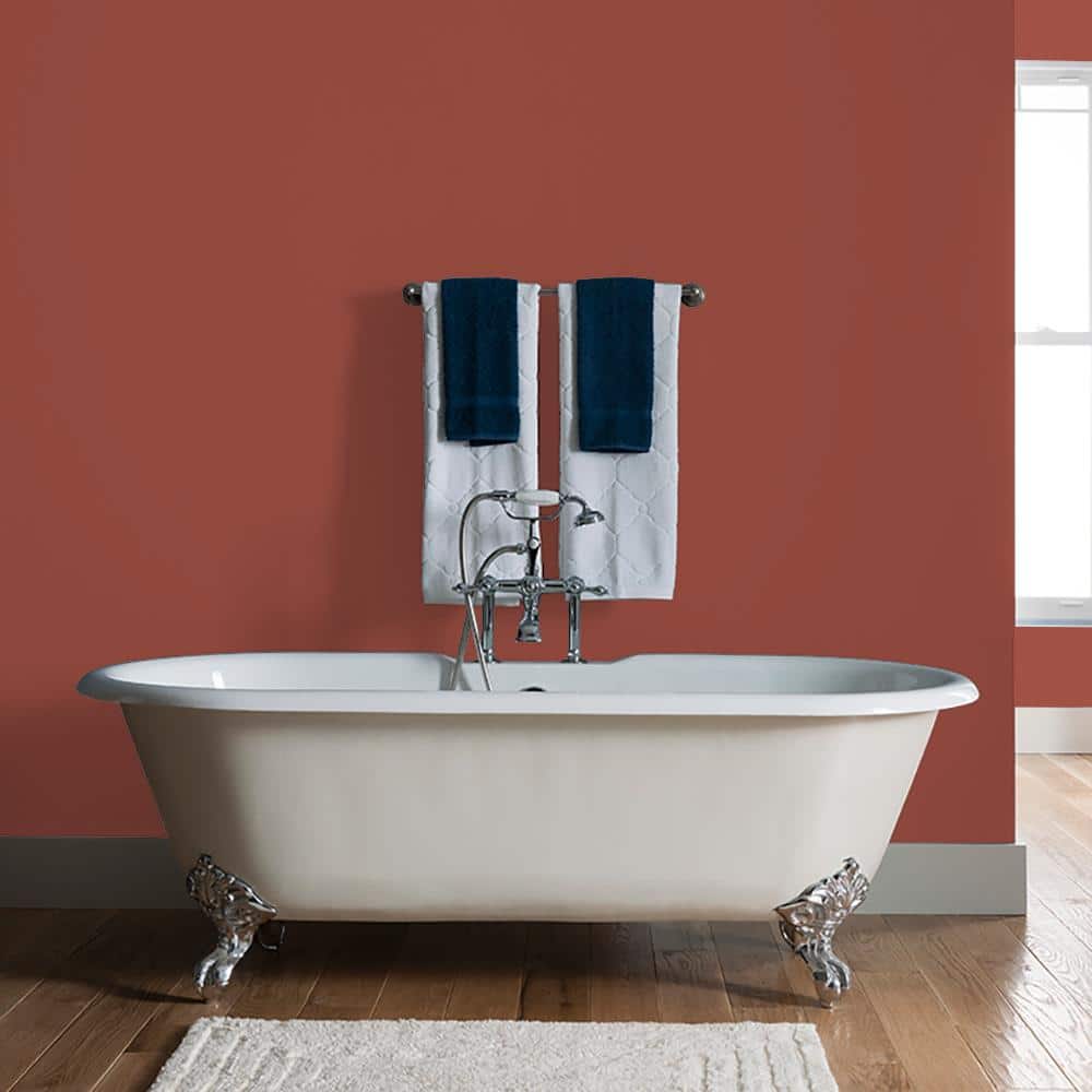 Glidden 8 oz. PPG1065-7 Cedar Chest Satin Interior Paint Sample (3)