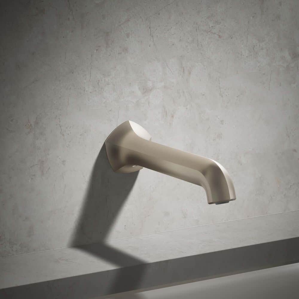 KOHLER Occasion 8 in. Bath Spout Wall-Mount with Straight Design in Vibrant Brushed Nickel (2)