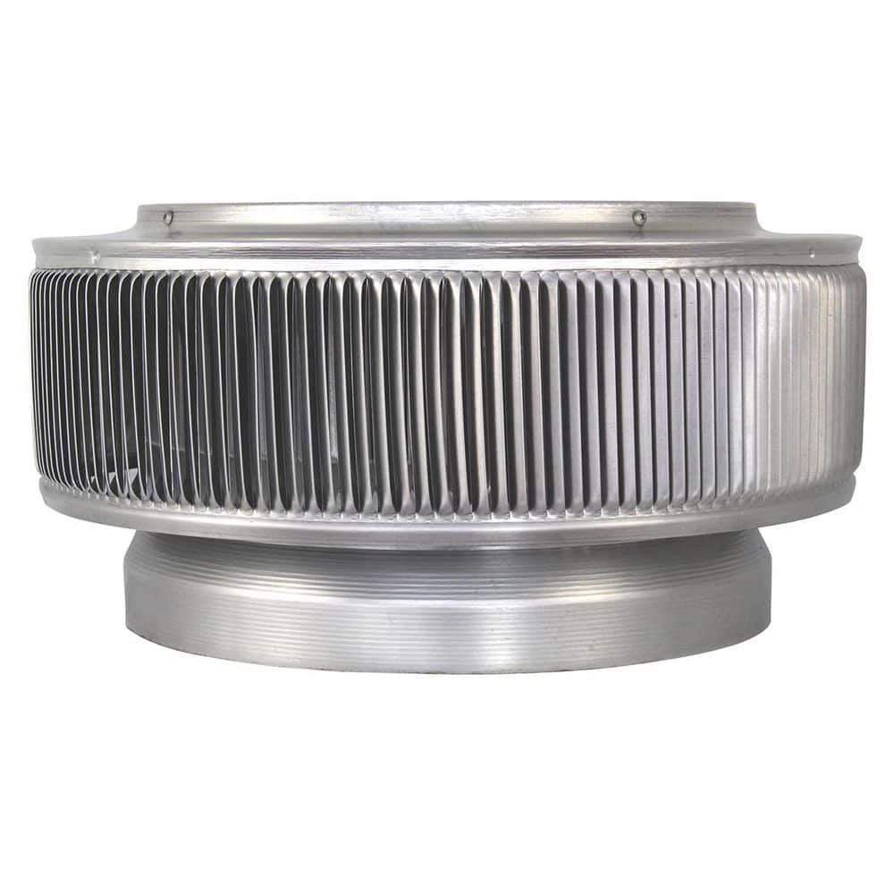 Active Ventilation 12 in. Dia Aura PVC Vent Cap Exhaust with Adapter for Schedule 40 or Schedule 80 PVC Pipe in Mill Finish (3)